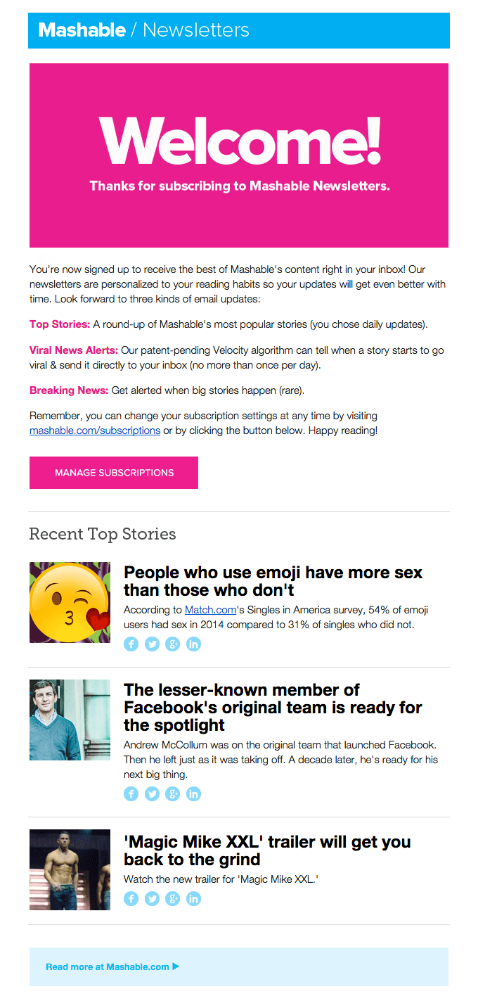 send engaging emails - welcome emails