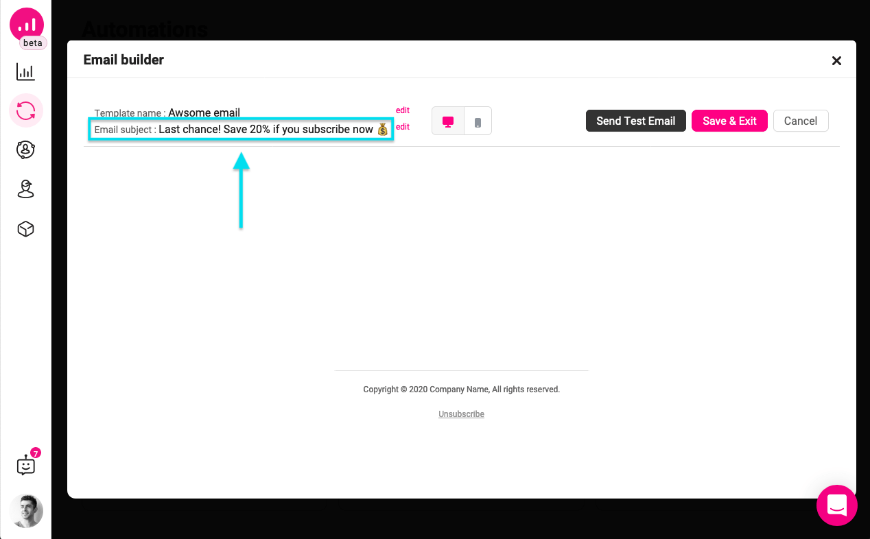 send engaging emails - use a powerful subject line