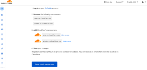 cloudflare nameserver