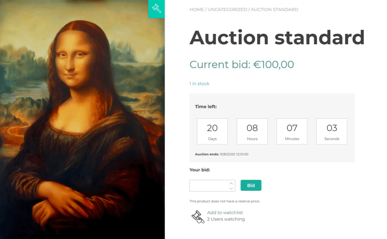 Live Online Auction Site