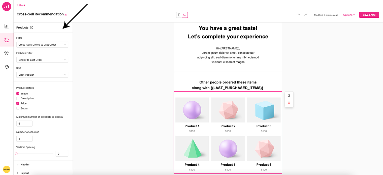 Cross-Sell-Email-Design