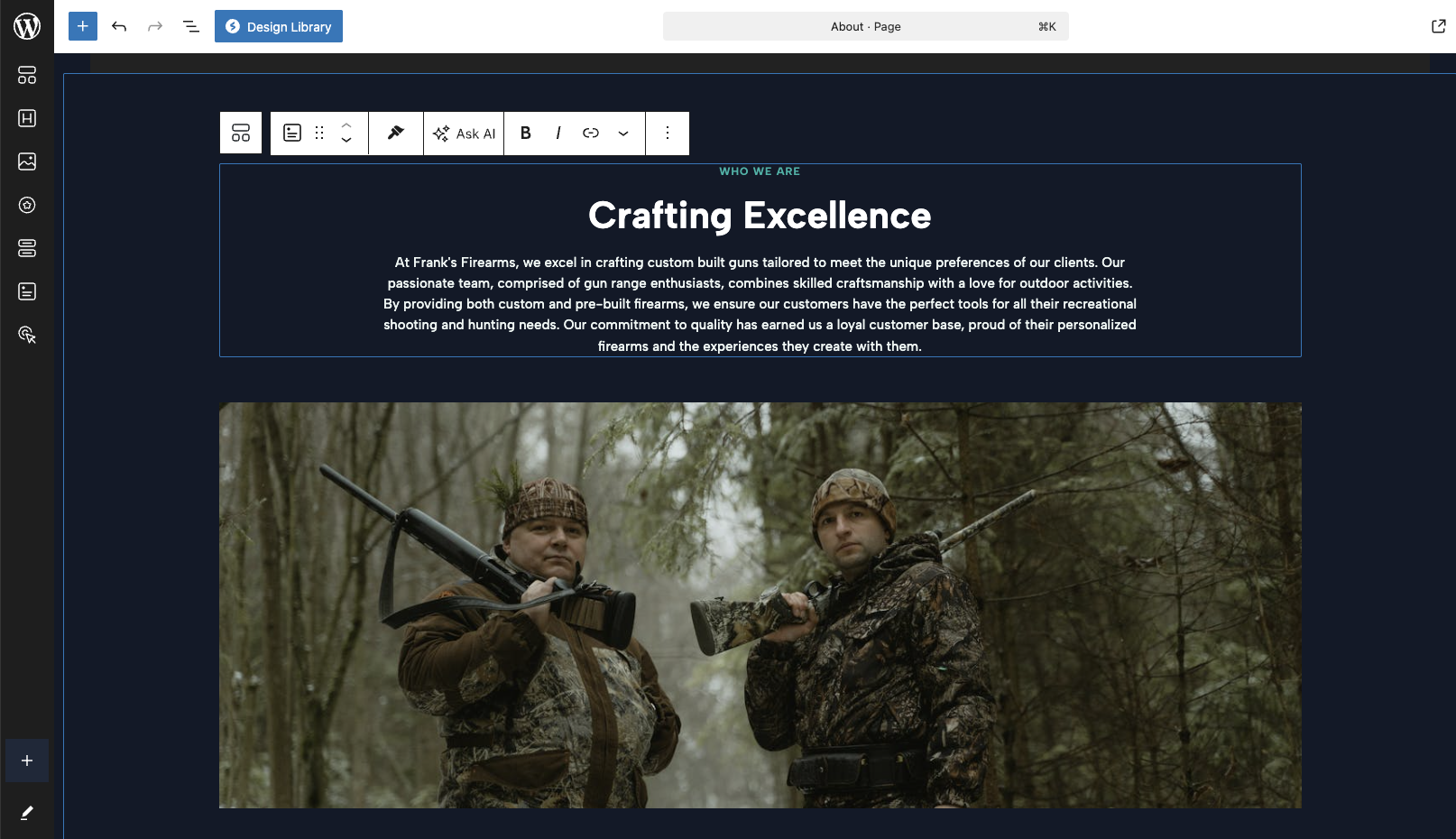 gun friendly website builder host